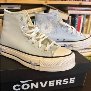 Blue butterfly Platform converse